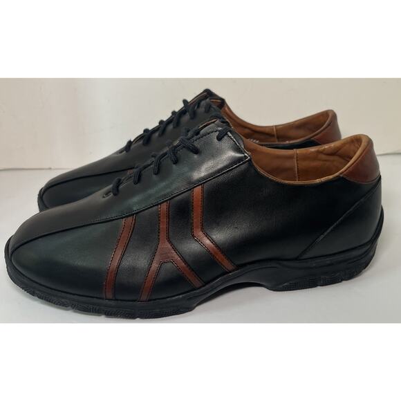ALLEN EDMONDS TRAVELER TWO TONES BLACK & BROWN OXFORD Made In USA Men’s 11.5 3E main image 8